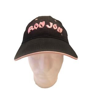 “Ron Jon” Surf Shop Black/Pink Accents Baseball Cap/Hat Adjustable Back Womens